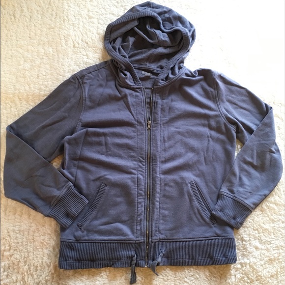 aerie Tops - Aerie Blue Zip Up Hoodie Hood Sweatshirt Medium